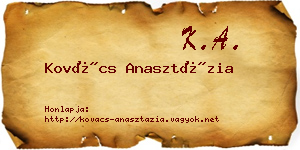 Kovács Anasztázia névjegykártya
